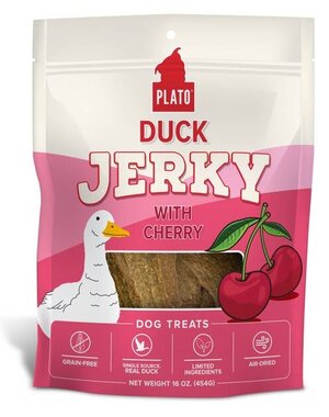 Plato Pet Treats Plato Pet Treats Duck Jerky with Cherry 198g