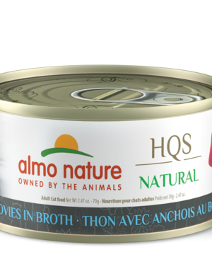Almo Nature Almo Nature HQS Natural Tuna With Anchovies in Broth 70 g