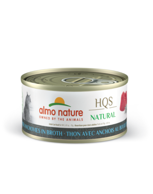 Almo Nature Almo Nature HQS Natural Tuna With Anchovies in Broth 70 g