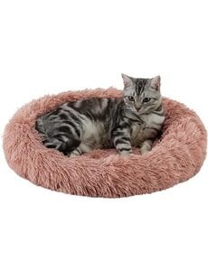 Best Friends by Sheri Best Friends by Sheri Oval Shag Faux Fur Cat Bed Rose (21" x 19")