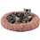 Best Friends by Sheri Best Friends by Sheri Oval Shag Faux Fur Cat Bed Rose (21" x 19")