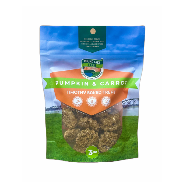 Round Lake Farm Round Lake Farm Timothy Carrot & Pumpkin Baked Treat 3oz