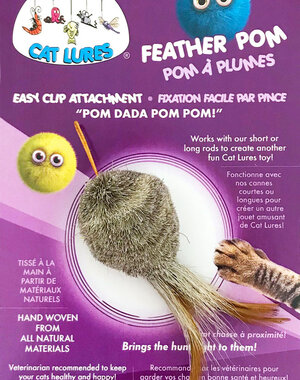 Go Cat Products Cat Lures Feather Pom