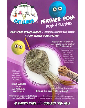 Go Cat Products Cat Lures Feather Pom