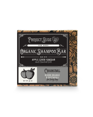  Project Sudz Organic Shampoo Bar Charcoal, Blood Orange & Patchouli  113g