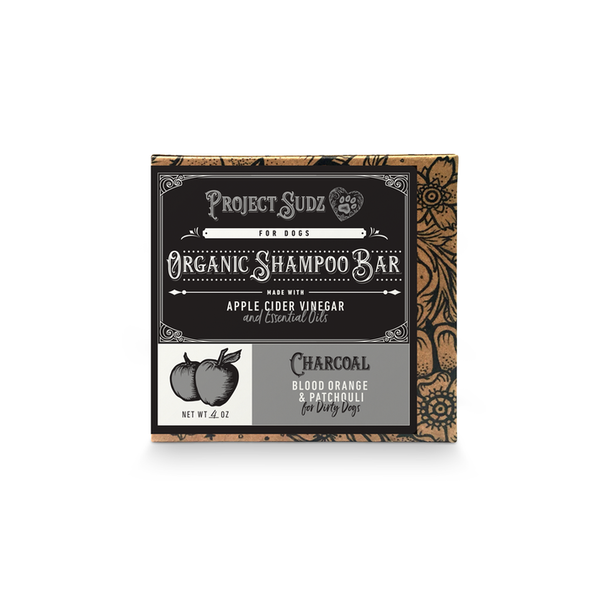 Project Sudz Organic Shampoo Bar Charcoal, Blood Orange & Patchouli  113g
