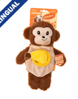 Growl Growl Snackers Brown Monkey