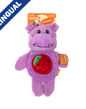 Growl Growl Snackers Purple Hippo