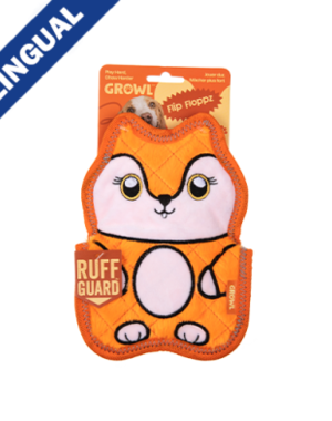 Growl Growl Flip Flops Orange Fox