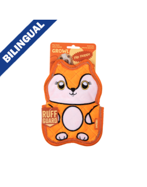 Growl Growl Flip Flops Orange Fox