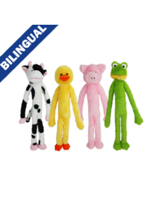 Multipet Products Multipet Swingin' Slevins Mini  Assorted Charactures 12"