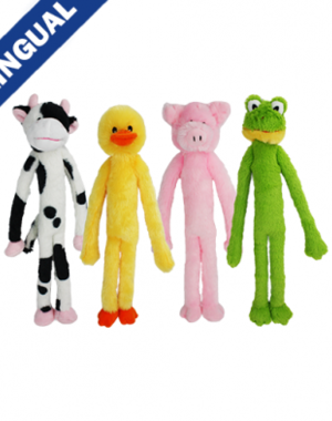 Multipet Products Multipet Swingin' Slevins Mini  Assorted Charactures 12"