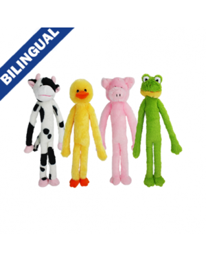 Multipet Products Multipet Swingin' Slevins Mini  Assorted Charactures 12"