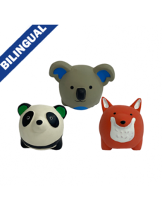Multipet Products MultiPet Mini Pet Squeak-A-Pal Assorted Charatures