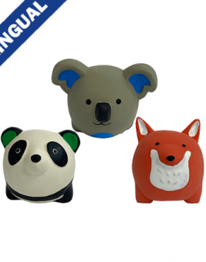 Multipet Products MultiPet Mini Pet Squeak-A-Pal Assorted Charatures