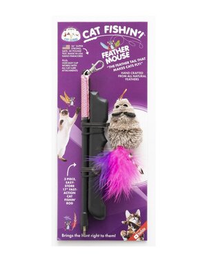 Go Cat Products Cat Lures Cat Fishin' Feather Mouse