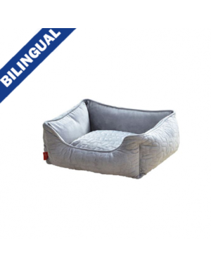 Pet Pals Pet Pals Grey Bed With Velvet Quilting