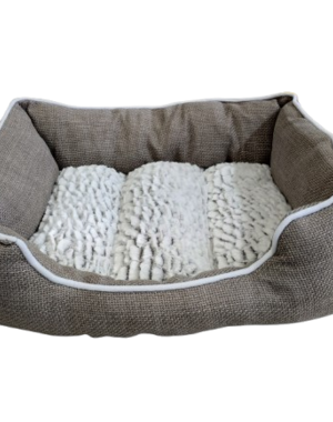 Burgham Cumfy Beds Cumfy Fleece and Cotton Bed Brown