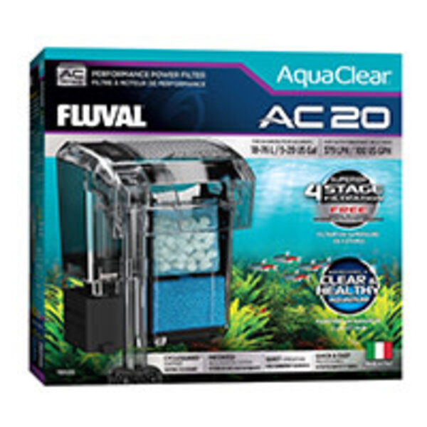 Fluval Fluval AquaClear AC20 Power Filter, 5-20 US Gal / 18-76 L