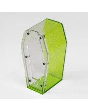 Tarantula Cribs Tarantula Cribs Coffin Crib Medium- Glitter Green 10 x 5x 5"