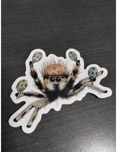 Leaky Inkwell Jumping Spider Sticker