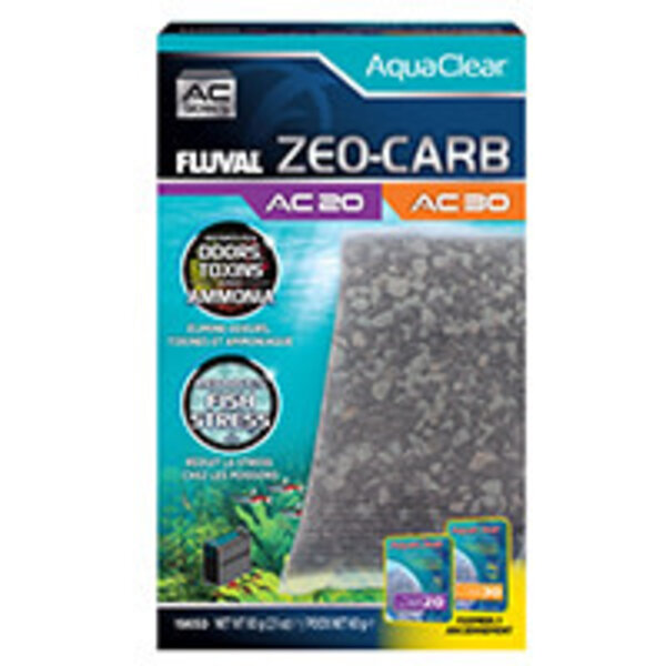 Fluval Fluval Zeo-Carb for AquaClear AC20/AC30 Power Filter, 2.1 oz / 60 g