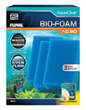 Fluval Fluval Bio-Foam for AC30 AquaClear Power Filter, 3-Pack