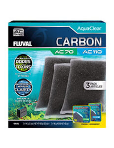 Fluval Fluval Carbon for AquaClear AC70/AC110 Power Filter, 15.3 oz / 435 g, 3-Pack