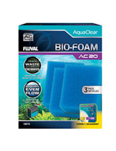 Fluval Fluval Bio-Foam for AC20 AquaClear Power Filter, 3-Pack