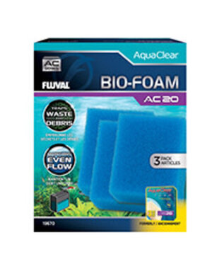 Fluval Fluval Bio-Foam for AC20 AquaClear Power Filter, 3-Pack