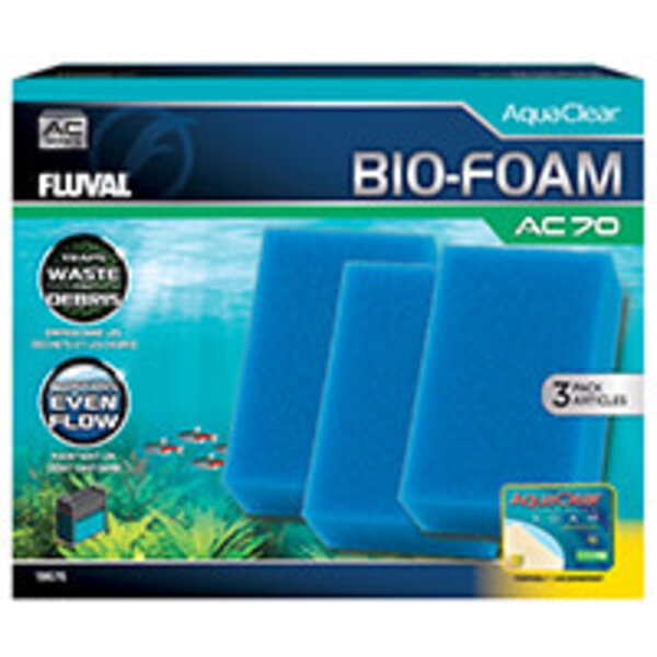 Fluval Fluval Bio-Foam for AC70 AquaClear Power Filter, 3-Pack