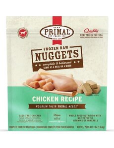 Primal Pet Foods Inc. Primal Frozen Chicken Nuggets for Dogs 3lb