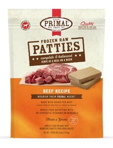 Primal Pet Foods Inc. Primal Frozen Beef Patties for Dogs 6lb