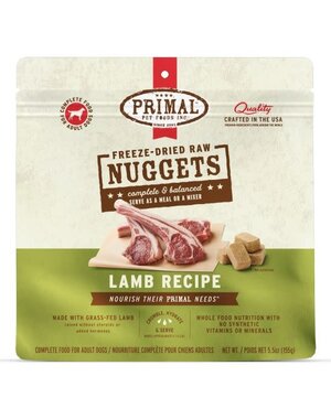 Primal Pet Foods Inc. Primal Freeze Dried Nuggets For Dogs Lamb Formula