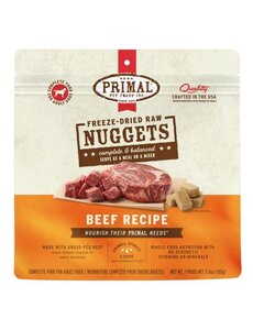 Primal Pet Foods Inc. Primal Freeze Dried Nuggets For Dogs Beef Formula