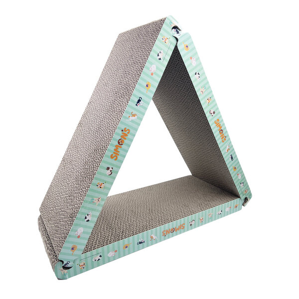 Burgham Simon's Simons Corrugated Tri-Cat Scratcher Lounger