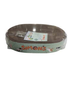 Burgham Simon's Simons Corrugated Cat Scratcher Oval 18 " x 18" x 3.5"