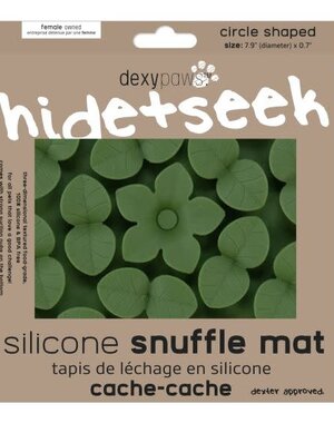 Dexypaws DexyPaws Hide + Seek Snuffle Mat Army Green