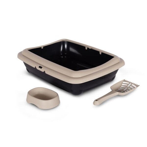 Bergamo Birba litter Pan Starter Kit Mocaccino