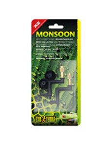 Exo Terra Exo Terra Monsoon NANO Multi-directional Brass Nozzles - 2 pack