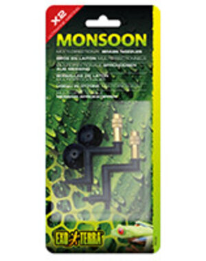 Exo Terra Exo Terra Monsoon NANO Multi-directional Brass Nozzles - 2 pack