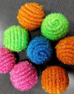 Burgham Cat Toys Burgham Glitter Ball 1.5"