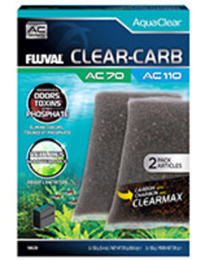Fluval Fluval Clear-Carb for AquaClear AC70/AC110 Power Filter, 10.8 oz / 310 g, 2-Pack