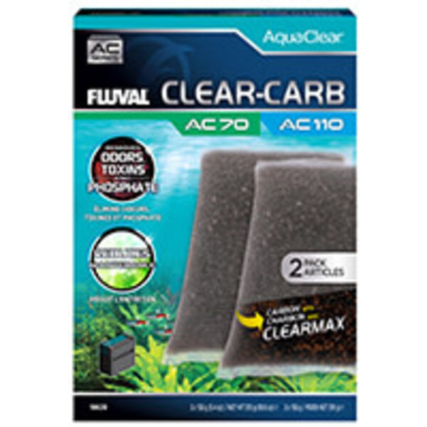 Fluval Fluval Clear-Carb for AquaClear AC70/AC110 Power Filter, 10.8 oz / 310 g, 2-Pack