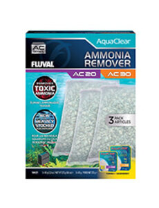 Fluval Fluval Ammonia Remover for AquaClear AC20/AC30 Power Filter, 9.6 oz / 272 g, 3-Pack