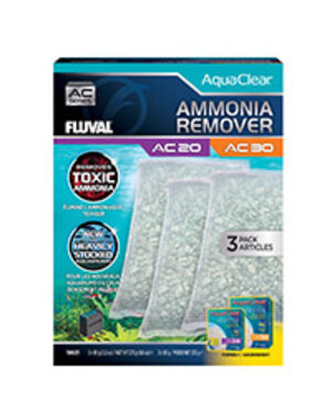 Fluval Fluval Ammonia Remover for AquaClear AC20/AC30 Power Filter, 9.6 oz / 272 g, 3-Pack