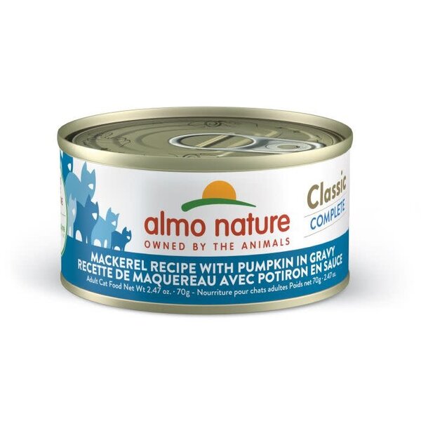 Almo Nature Almo Nature HSQ Nature Complete Mackerel With Pumpkin  in Gravy 70 g
