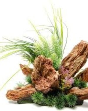 PENN-PLAX INC Penn- Plax  Insta-Aquascapes Under Water Oasis Red Rock Scape