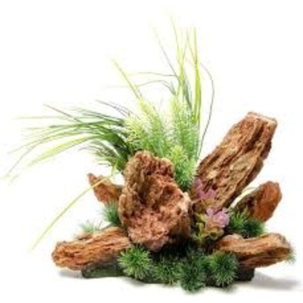 PENN-PLAX INC Penn- Plax  Insta-Aquascapes Under Water Oasis Red Rock Scape