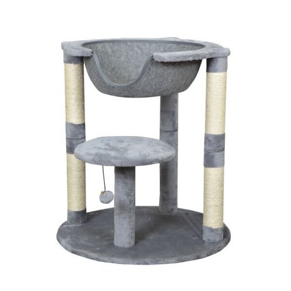 Bud'z Budz 2 Level Cat Tree with suspended Bed Grey